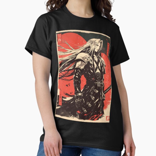 Sephiroth Warned Vintage Poster - Adult & Kids T-Shirts, Sweatshirts & Hoodies apparel design preview 1