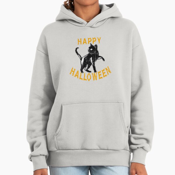Black Cat Halloween Holiday - Adult & Kids T-Shirts, Sweatshirts & Hoodies apparel design preview 1