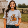 Girlie Girl Lulu Mac Hay Pumpkin Cow Fall Canvas - Adult & Kids T-Shirts, Sweatshirts & Hoodies apparel design preview 1
