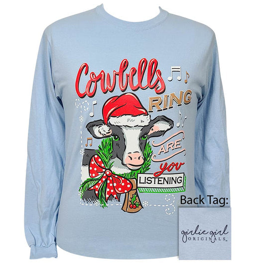 Girlie Girl Originals Cow Bells Holiday - Adult & Kids T-Shirts, Sweatshirts & Hoodies apparel design preview 1