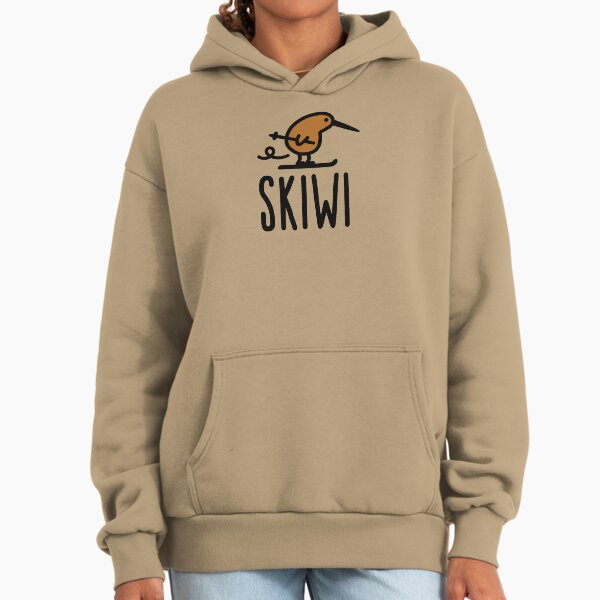 Skiwi funny kiwi New Zealand bird ski cartoon - Adult & Kids T-Shirts, Sweatshirts & Hoodies apparel design preview 1