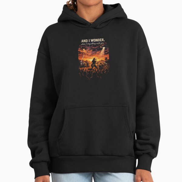 Everlong Lyrics Sunset Concert UFO Art - Adult & Kids T-Shirts, Sweatshirts & Hoodies apparel design preview 1