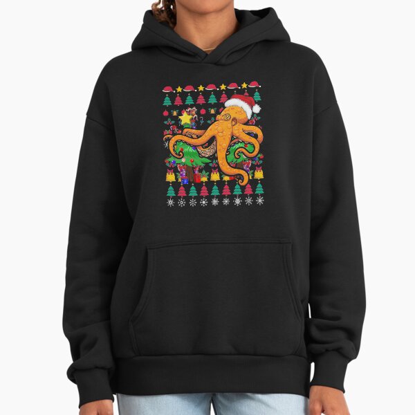 Santa Claus Octopus Ugly Christmas - Adult & Kids T-Shirts, Sweatshirts & Hoodies apparel design preview 1