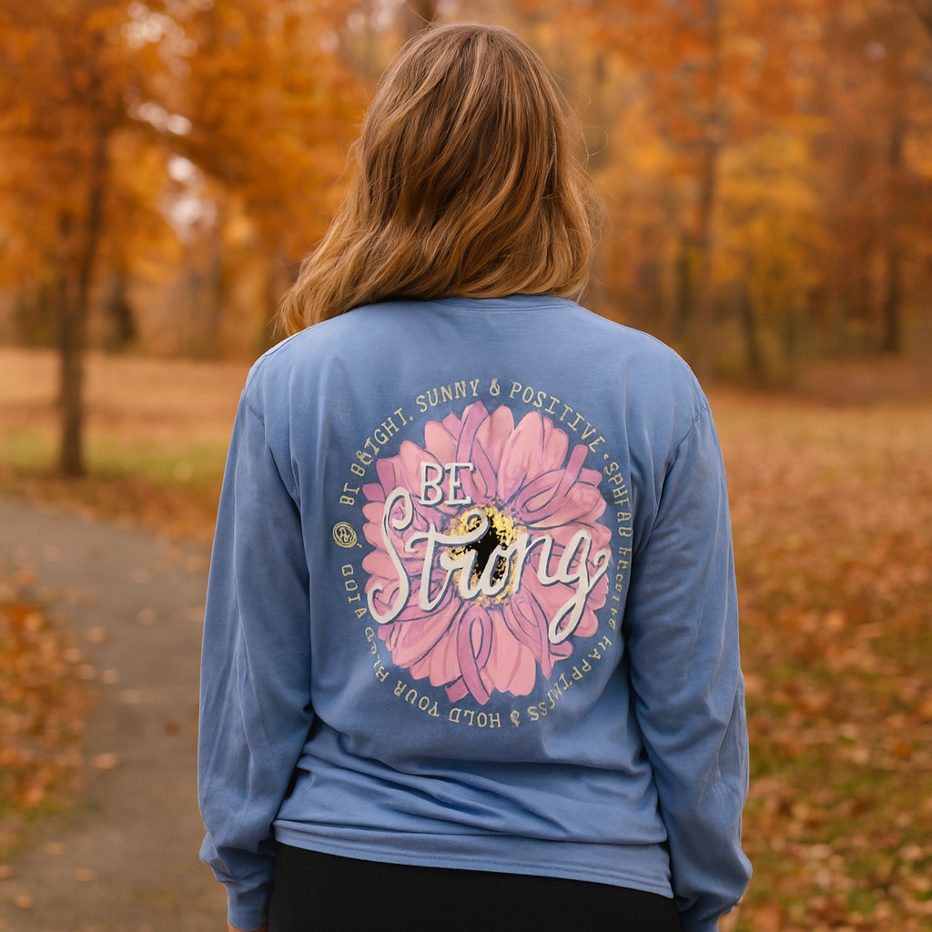 Girlie Girl Originals Be Strong Breast Cancer - Adult & Kids T-Shirts, Sweatshirts & Hoodies apparel design preview 1