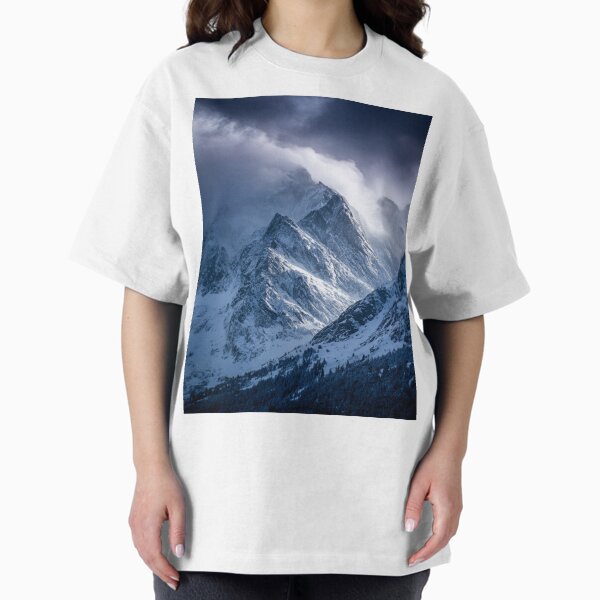 Winter Mountains Landscape - Adult & Kids T-Shirts, Sweatshirts & Hoodies apparel design preview 1