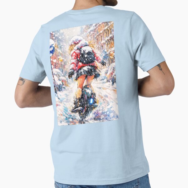 Girl Riding a Unicycle in the City - Adult & Kids T-Shirts, Sweatshirts & Hoodies apparel design preview 1
