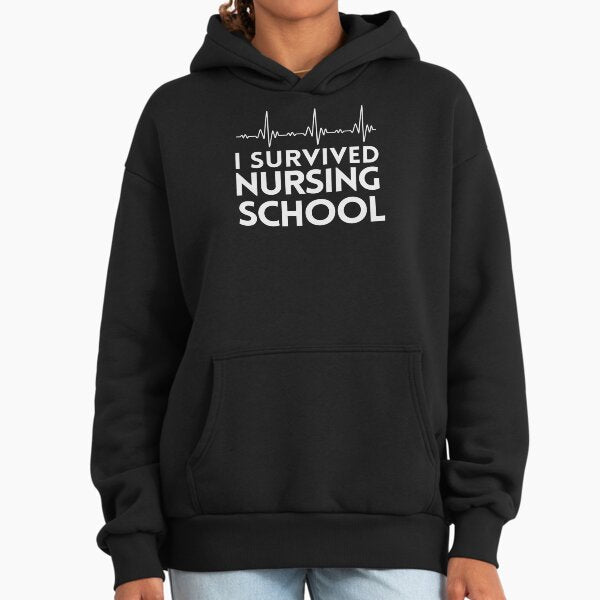 I Survived Nursing School - Adult & Kids T-Shirts, Sweatshirts & Hoodies apparel design preview 1
