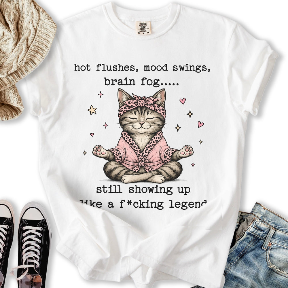Menopause Cat - Adult & Kids T-Shirts, Sweatshirts & Hoodies apparel design preview 1