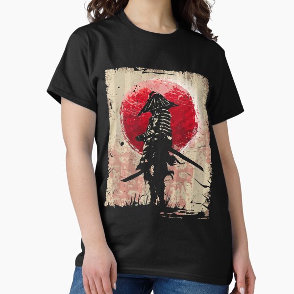 Japanese Art Samurai Vintage Fighter Retro Design - Adult & Kids T-Shirts, Sweatshirts & Hoodies apparel design preview 1