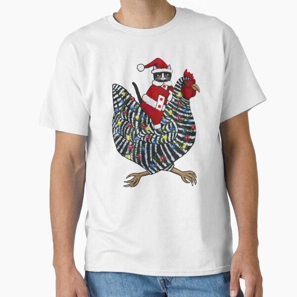 Christmas Chicken Ride! - Adult & Kids T-Shirts, Sweatshirts & Hoodies apparel design preview 1