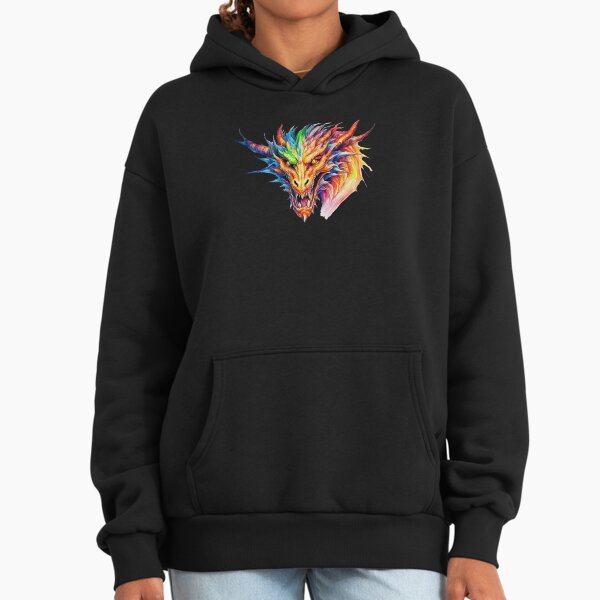 Chroma-Dragon: Fantastic Creature with Vibrant Colors - Adult & Kids T-Shirts, Sweatshirts & Hoodies apparel design preview 1