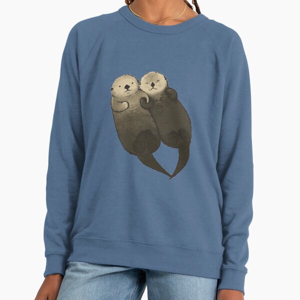Significant Otters Holding Hands Lightweight - Adult & Kids T-Shirts, Sweatshirts & Hoodies apparel design preview 1