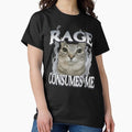 Rage consumes me Sarcasm cat meme - Adult & Kids T-Shirts, Sweatshirts & Hoodies apparel design preview 1