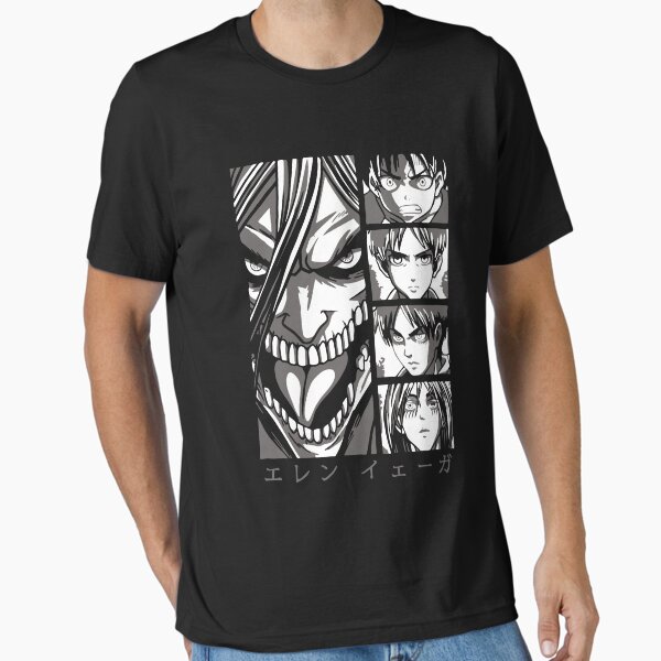Eren Yeager Attack on titan, shingeki no kyojin - Adult & Kids T-Shirts, Sweatshirts & Hoodies apparel design preview 1
