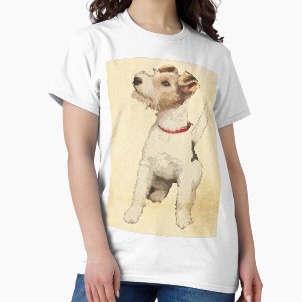 Fox Terrier Vintage Illustration - Adult & Kids T-Shirts, Sweatshirts & Hoodies apparel design preview 1