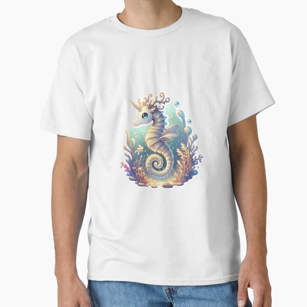 Legendary animals Fantasy Seahorse Deer - Adult & Kids T-Shirts, Sweatshirts & Hoodies apparel design preview 1
