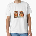Nordic Folk Art Owls with Floral Pattern - Adult & Kids T-Shirts, Sweatshirts & Hoodies apparel design preview 1