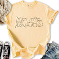Vintage Cats Sketch - Adult & Kids T-Shirts, Sweatshirts & Hoodies apparel design preview 1