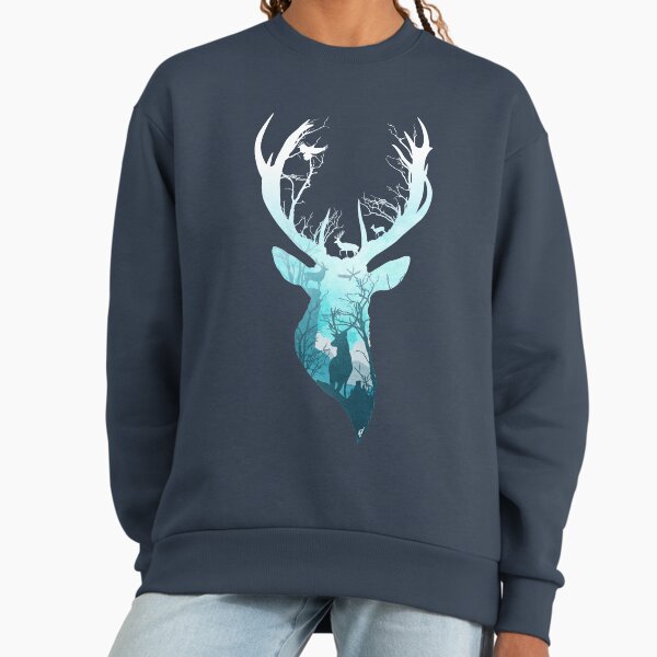 Deer Blue Winter - Adult & Kids T-Shirts, Sweatshirts & Hoodies apparel design preview 1