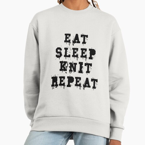 Eat sleep knit repeat - Adult & Kids T-Shirts, Sweatshirts & Hoodies apparel design preview 1