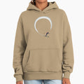 Mid Century Figure 8 Skiers in Retro Style on Teal - Adult & Kids T-Shirts, Sweatshirts & Hoodies apparel design preview 1