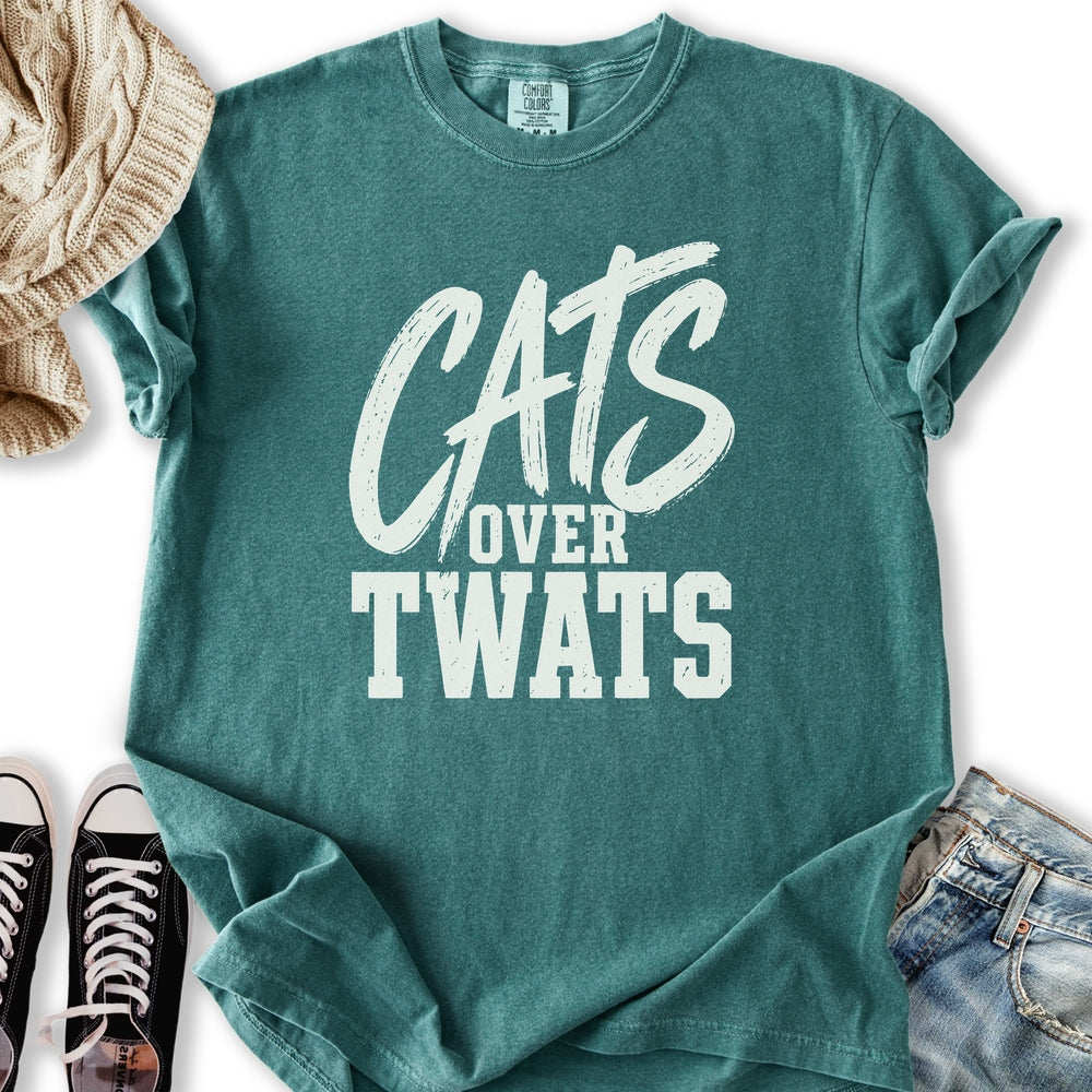 Cats Over Twats - Adult & Kids T-Shirts, Sweatshirts & Hoodies apparel design preview 2