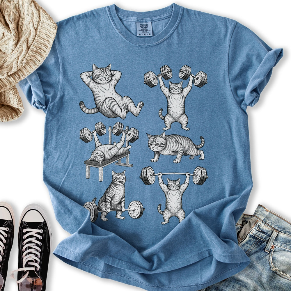 Gymrat Cat - Adult & Kids T-Shirts, Sweatshirts & Hoodies apparel design preview 1