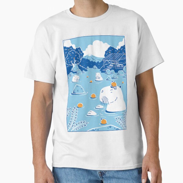 Capybara Yuzu Onsen - Adult & Kids T-Shirts, Sweatshirts & Hoodies apparel design preview 1