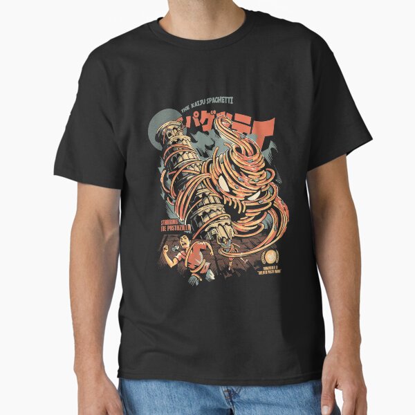 The Kaiju Spaghetti Black Version - Adult & Kids T-Shirts, Sweatshirts & Hoodies apparel design preview 1