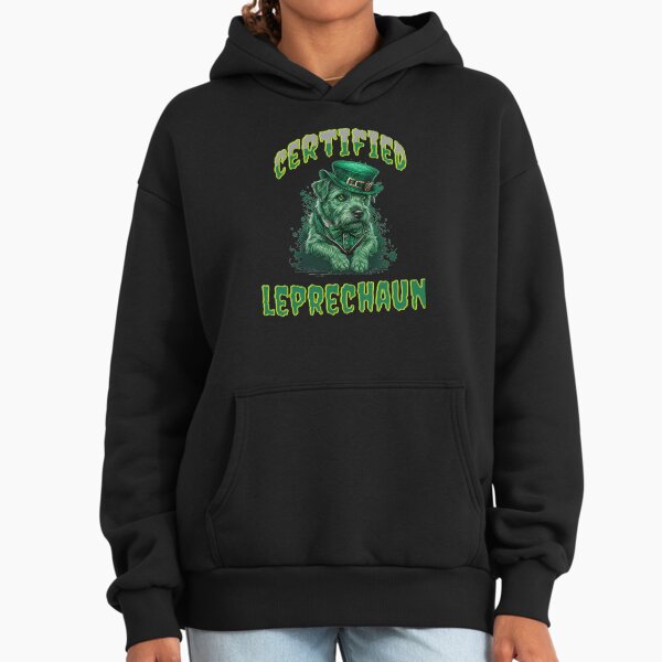 Certified Leprechaun Dog Design - Adult & Kids T-Shirts, Sweatshirts & Hoodies apparel design preview 1