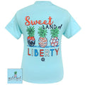 Girlie Girl Originals Land Of Liberty Pineapple USA - Adult & Kids T-Shirts, Sweatshirts & Hoodies apparel design preview 1
