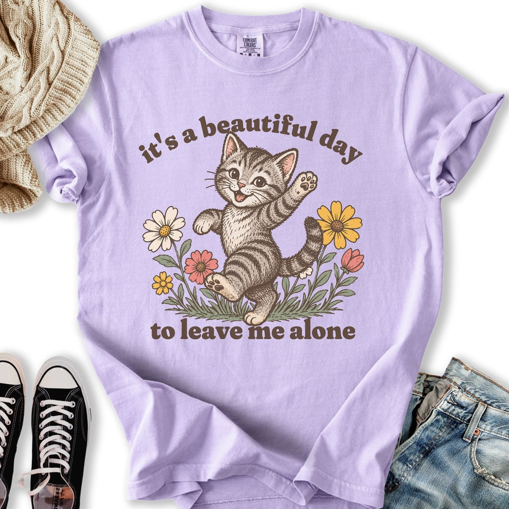 Beautiful Day Cat - Adult & Kids T-Shirts, Sweatshirts & Hoodies apparel design preview 2