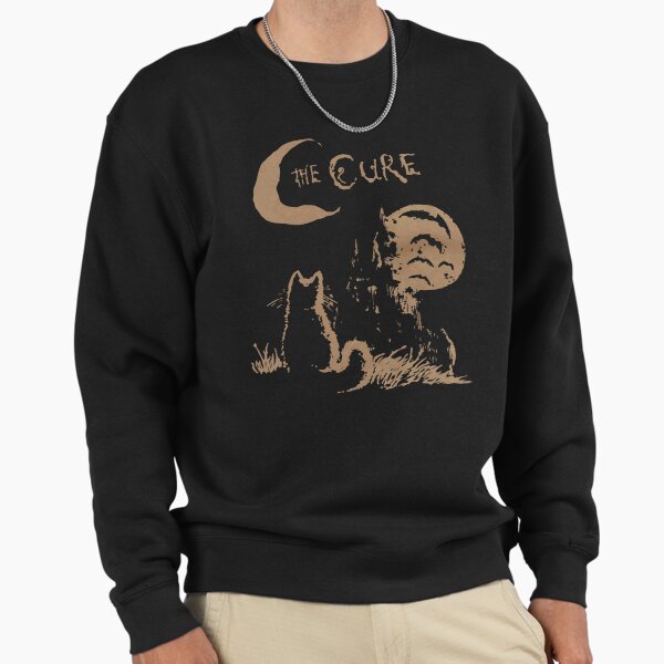 The Cure Cat Moon 90s Alt Indie Rock band For Men, - Adult & Kids T-Shirts, Sweatshirts & Hoodies apparel design preview 1