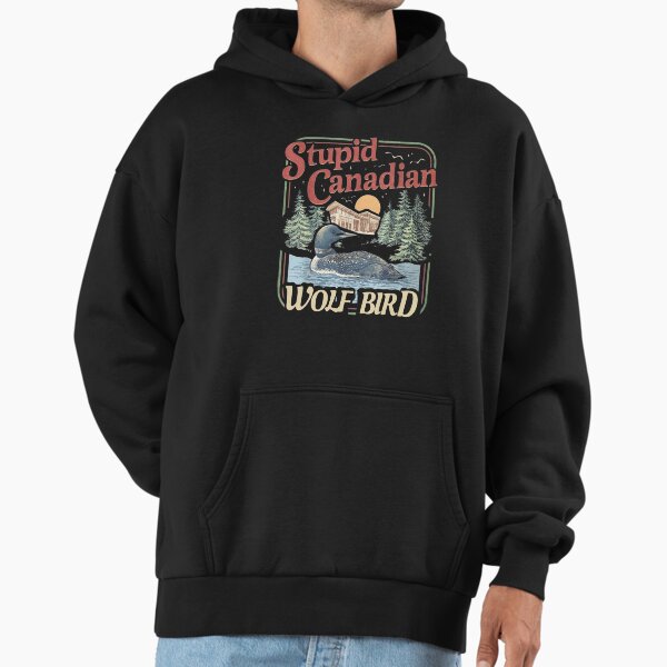 Funny Stupid Canadian Wolf Bird Absurd Animal Meme - Adult & Kids T-Shirts, Sweatshirts & Hoodies apparel design preview 1