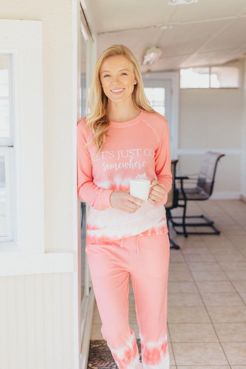 SALE Simply Southern Go Somewhere Stripe Tiedye Crew - Adult & Kids T-Shirts, Sweatshirts & Hoodies apparel design preview 2