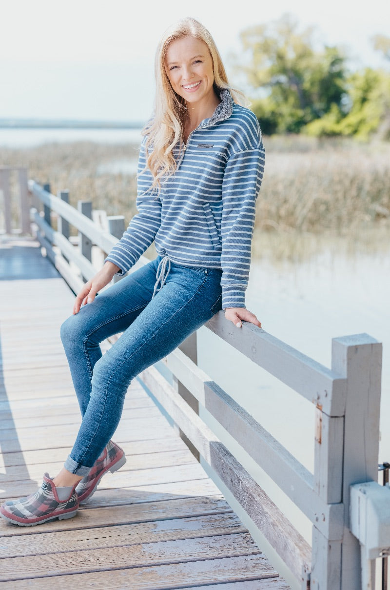 SALE Simply Southern Boyfriend Stripe Sweater Jacket - Adult & Kids T-Shirts, Sweatshirts & Hoodies apparel design preview 2