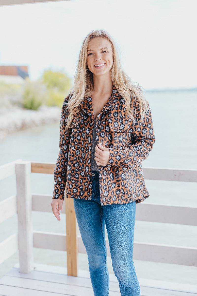 Simply Southern Leopard Sweater Jacket Shacket - Adult & Kids T-Shirts, Sweatshirts & Hoodies apparel design preview 2