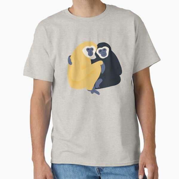 Gibbon monkey friends - Adult & Kids T-Shirts, Sweatshirts & Hoodies apparel design preview 1