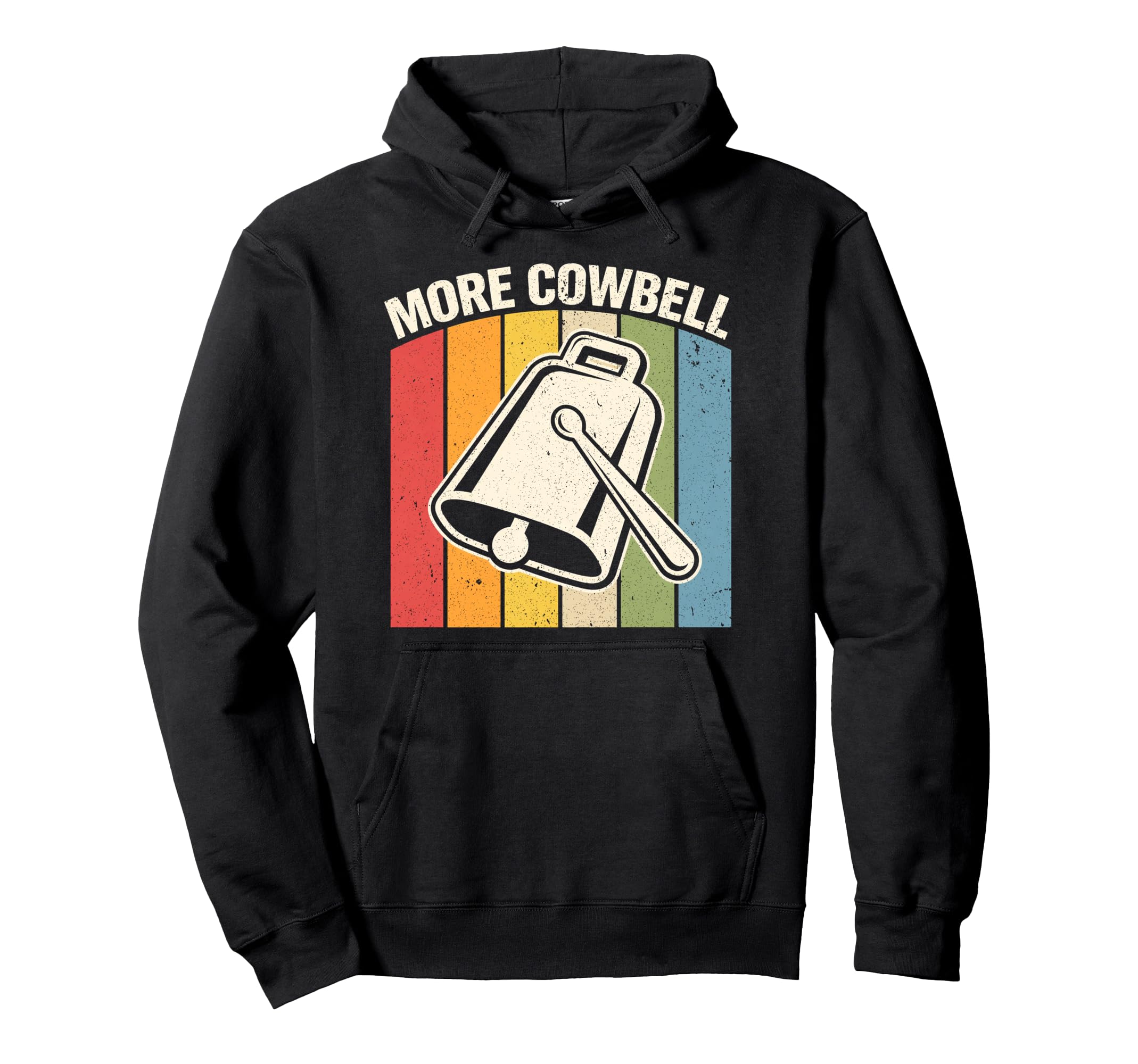 More Cowbell Cow Bell Music Instrument Hoodie - Novelty Apparel for Adults - T-Shirt, Sweatshirt, Hoodie