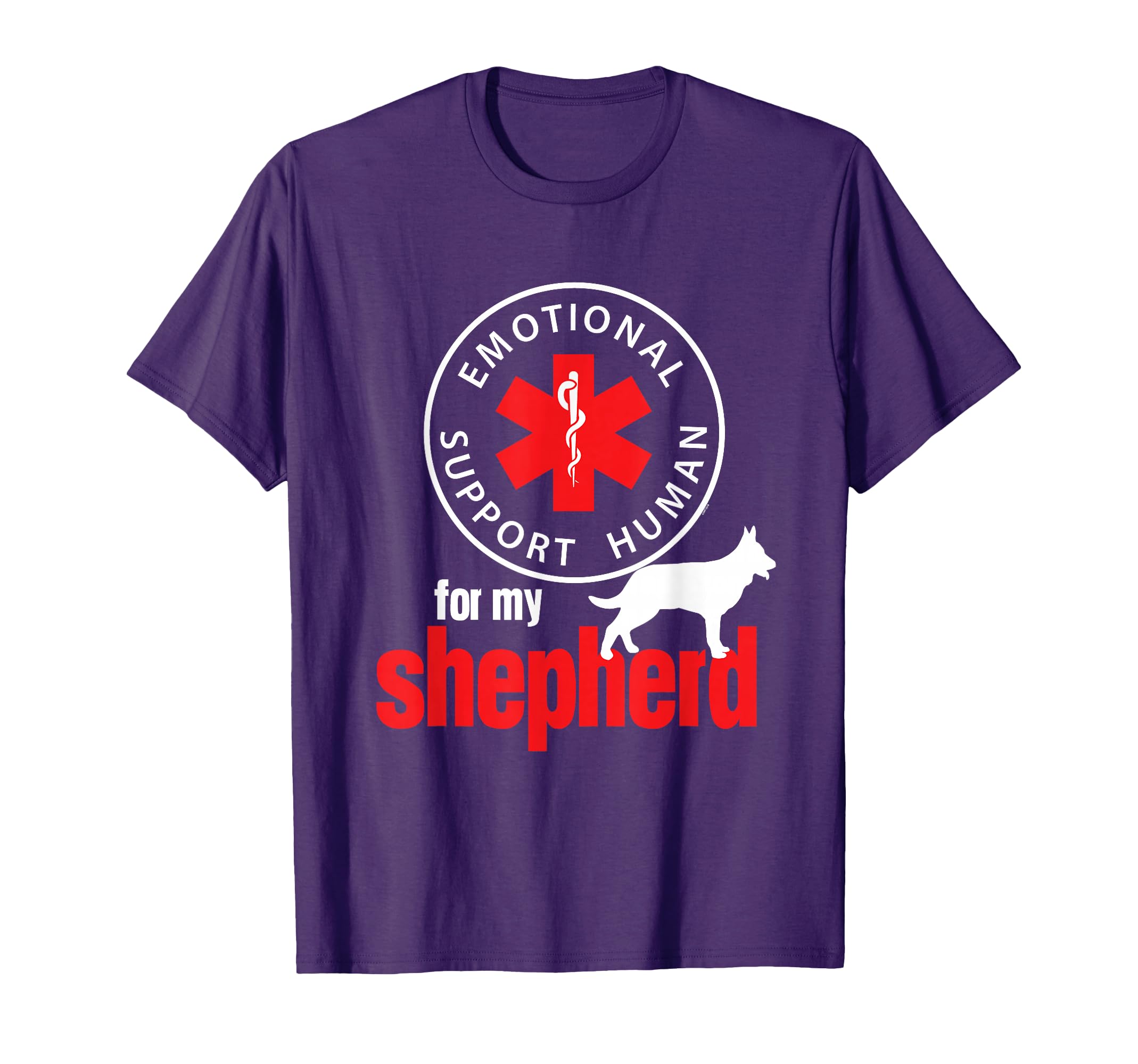Emotional Support Human My Shepherd T-Shirt - Streetwear Style for Adults - T-Shirt, Sweatshirt, Hoodie