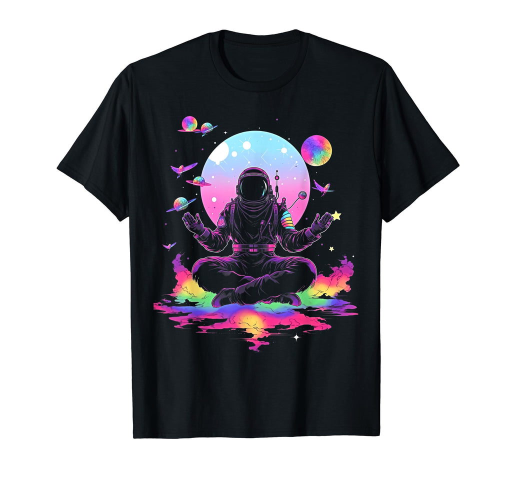 Synthwave Astronaut Cyberpunk 80S Sci Fi 90 T-Shirt - Graphic Print Unisex - T-Shirt, Sweatshirt, Hoodie