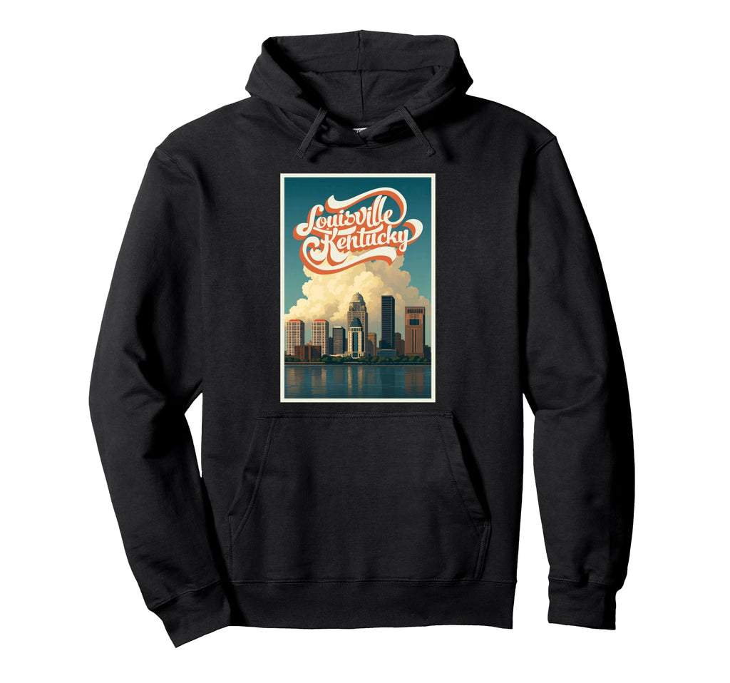 Kentucky Louisville City Skyline Hoodie - Trendy Graphic Men Women - T-Shirt, Sweatshirt, Hoodie