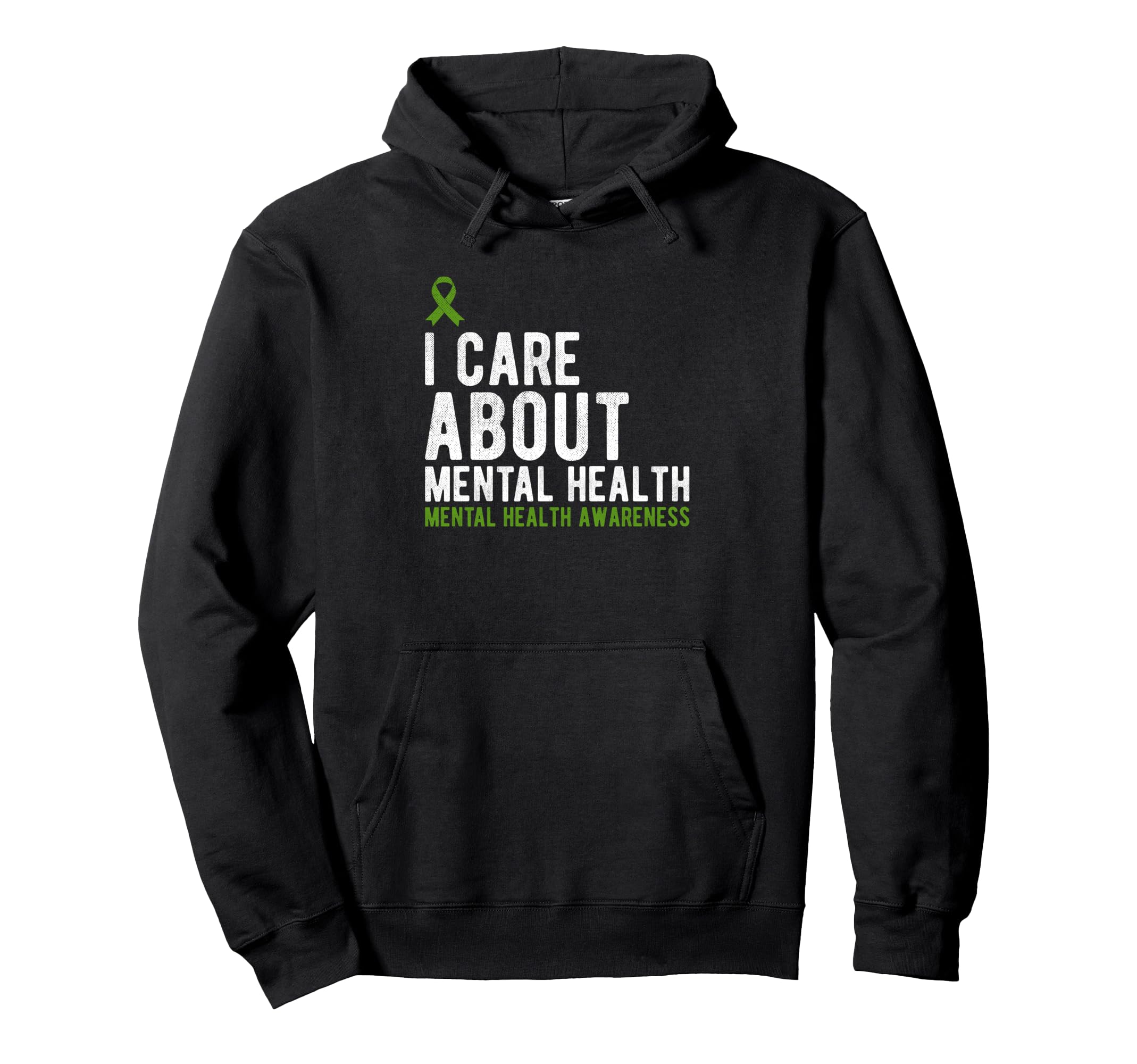 I Care About Mental Health Awareness Hoodie - Novelty Apparel for Adults - T-Shirt, Sweatshirt, Hoodie