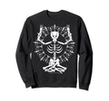 Halloween Meditate Skeleton Sweatshirt - Unique Graphic for Adults - T-Shirt, Sweatshirt, Hoodie