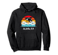La Jolla Ca Distressed Orca Killer Whale Art Hoodie - Graphic Print Unisex - T-Shirt, Sweatshirt, Hoodie