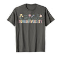 Neurodiversity Flowers Autism T-Shirt - Novelty Apparel for Adults - T-Shirt, Sweatshirt, Hoodie