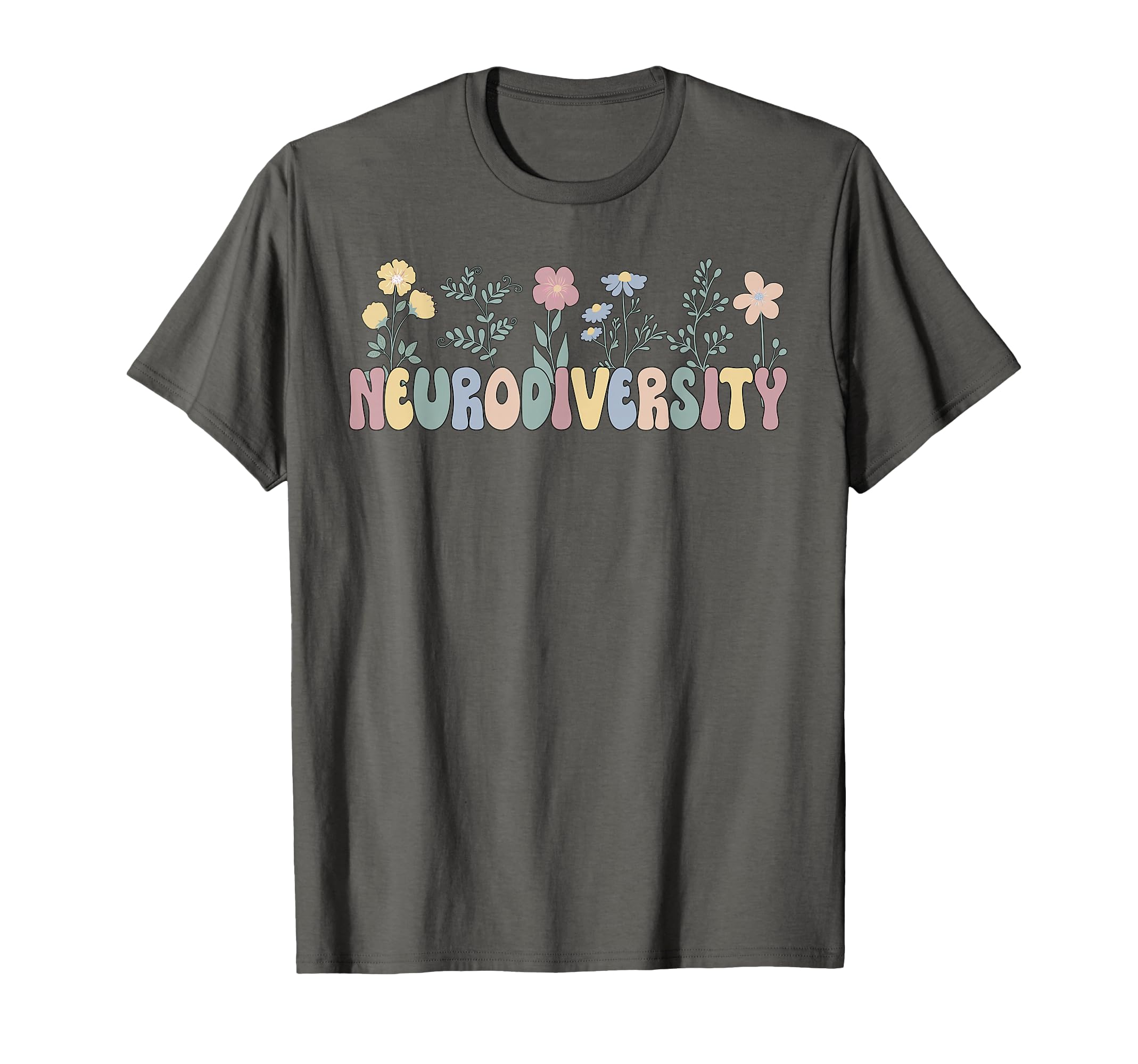 Neurodiversity Flowers Autism T-Shirt - Novelty Apparel for Adults - T-Shirt, Sweatshirt, Hoodie