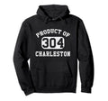 Charleston West Virginia Area Code Hoodie - Minimalist Print Unisex - T-Shirt, Sweatshirt, Hoodie