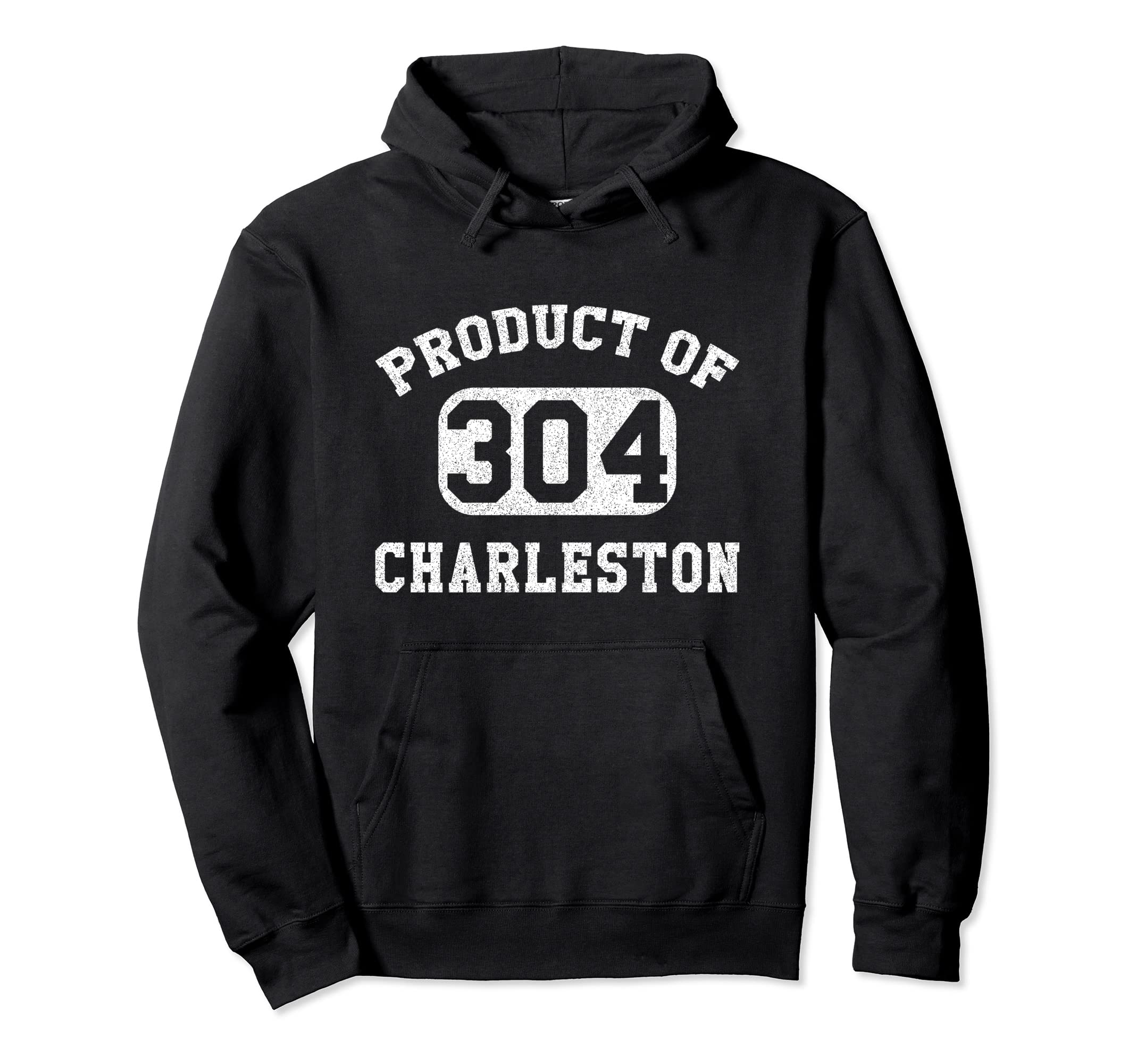 Charleston West Virginia Area Code Hoodie - Minimalist Print Unisex - T-Shirt, Sweatshirt, Hoodie