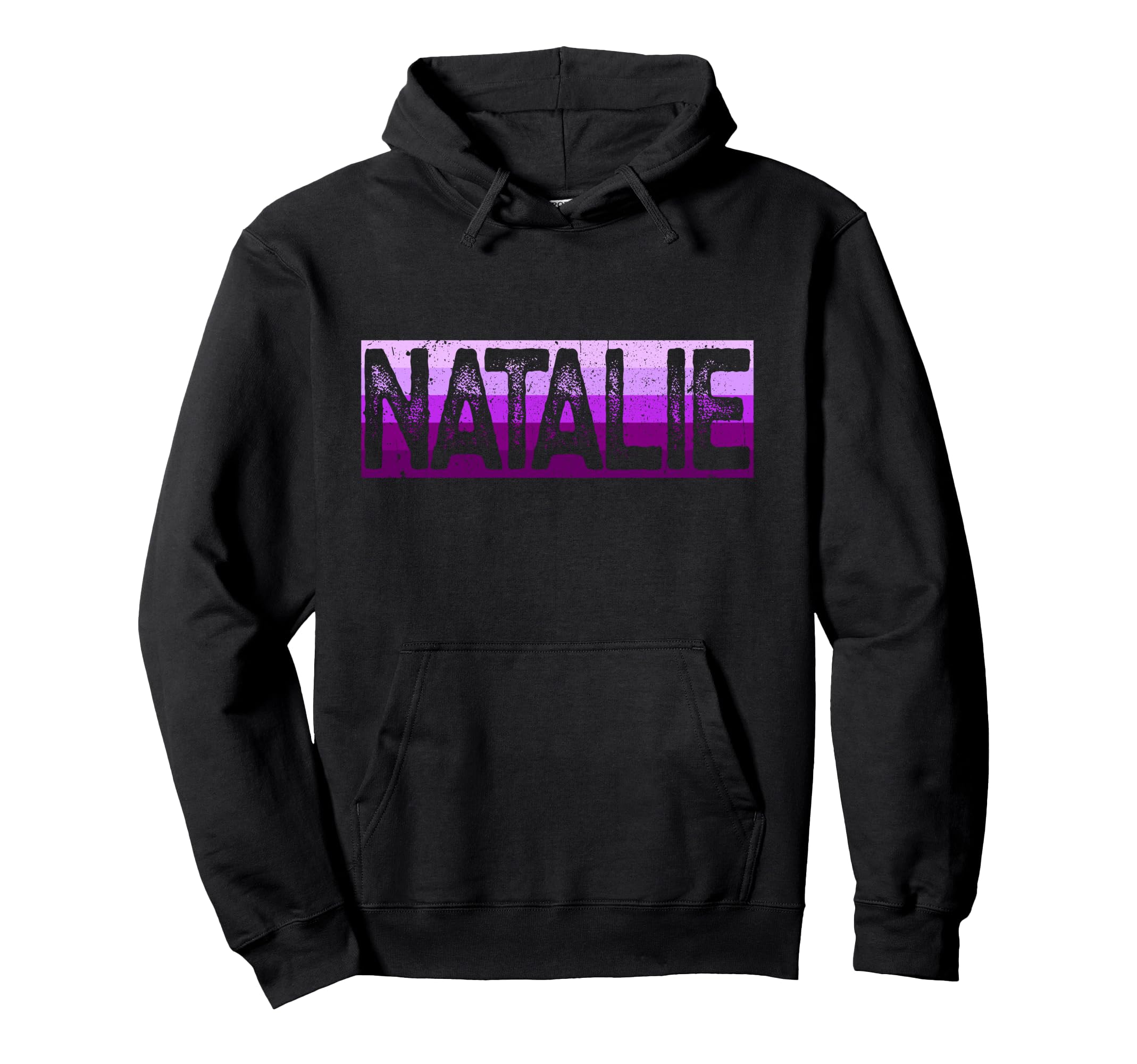 Purple Natalie Name Hoodie - Graphic Print for Adults - T-Shirt, Sweatshirt, Hoodie